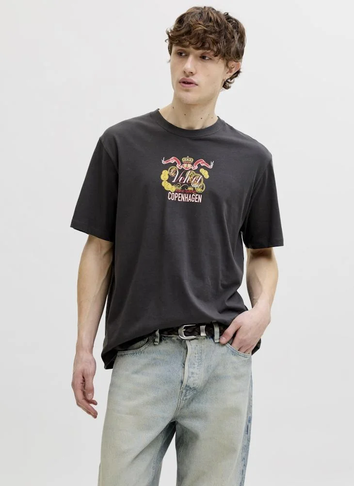 JACK & JONES Logo Crew Neck T-Shirt